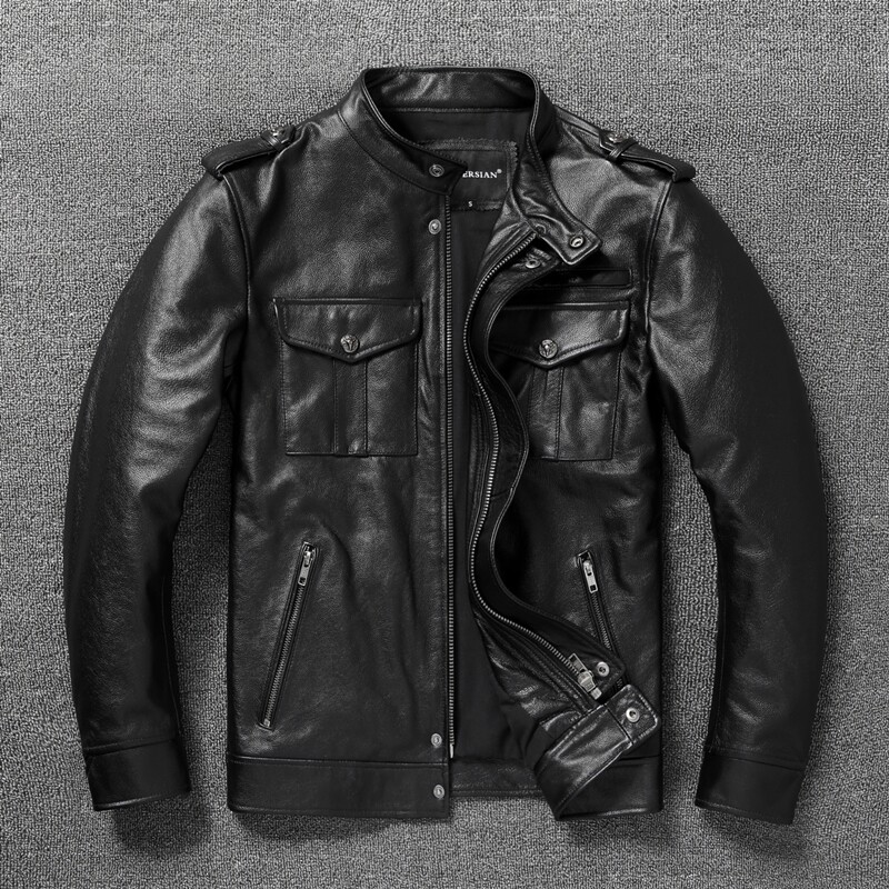 Leather Work Jacket - جاكيتات رجالية من الجلد الطبيعي، جاكيتات