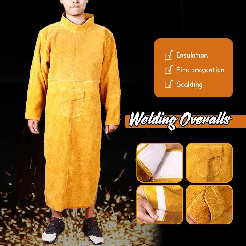 Leatherwork Apron - لحام المئزر لحام حماية جلد البقر