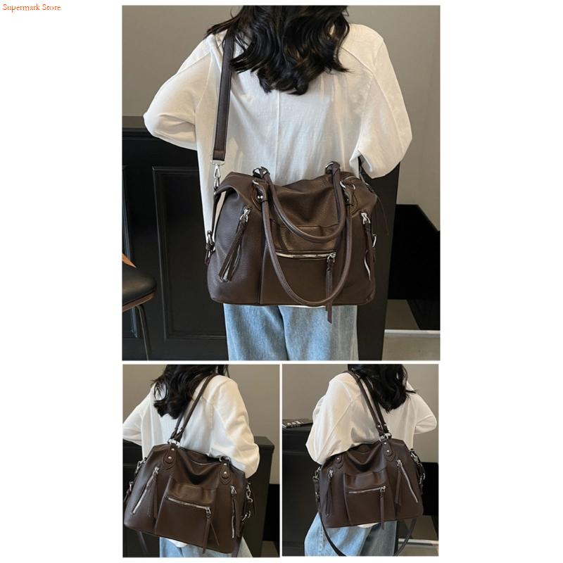 Leather Work Duffle - Q5WE حقيبة تحت الإبط متعددة الأغراض