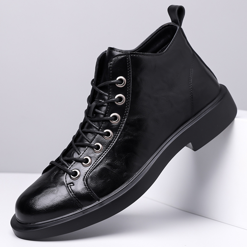 Leather Works - أحذية جلدية رجالية بريطانية الطراز للربيع