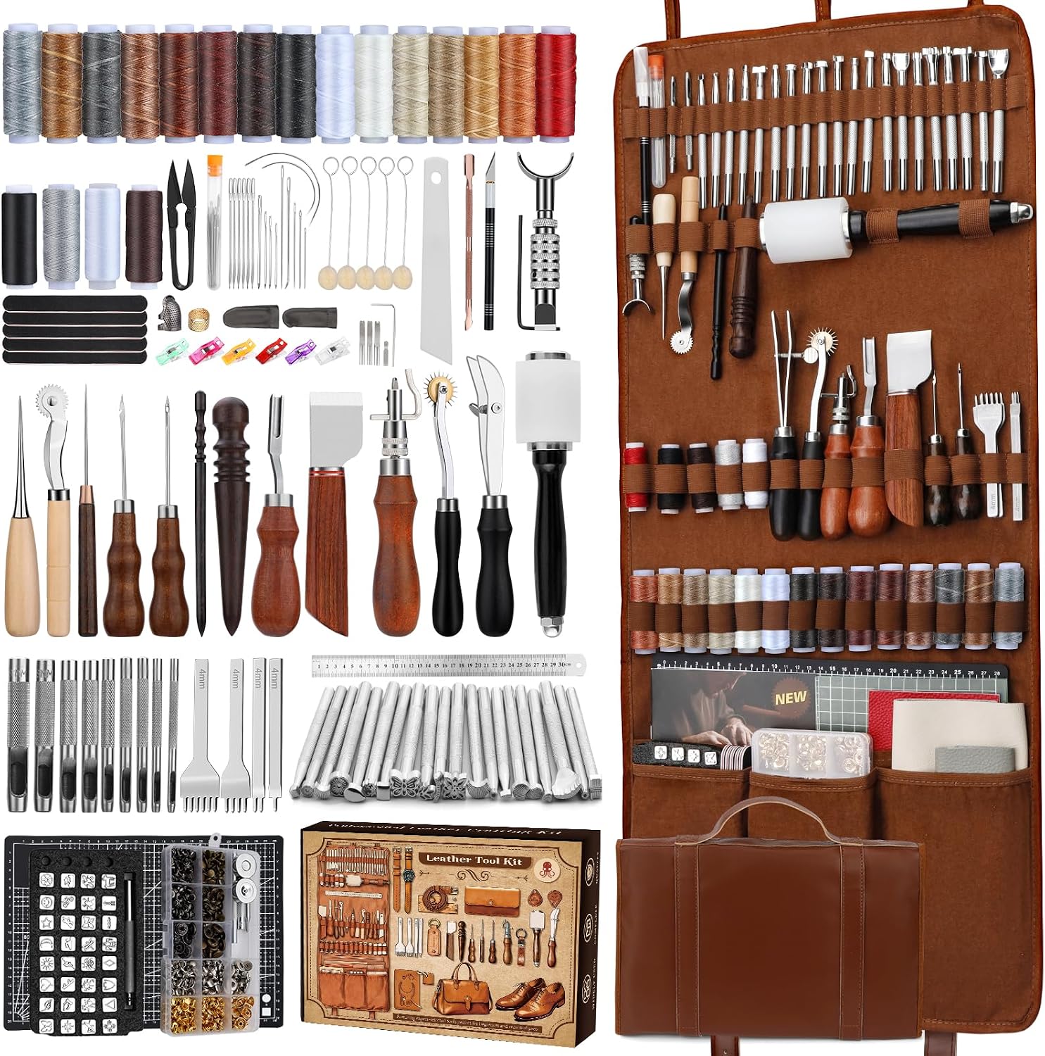 Leather Works - طقم أدوات العمل بالجلد، مجموعة أدوات