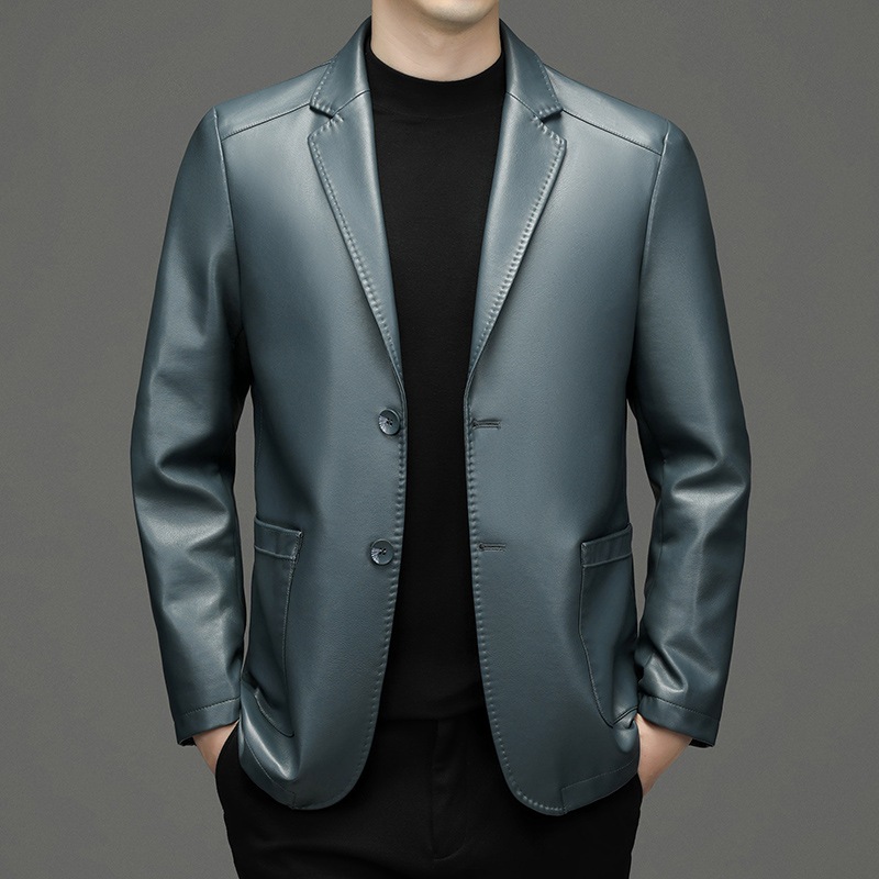 جديد الرجال بليزرات جلدية حقيق - مراجعة Leather Work Jacket وسعره