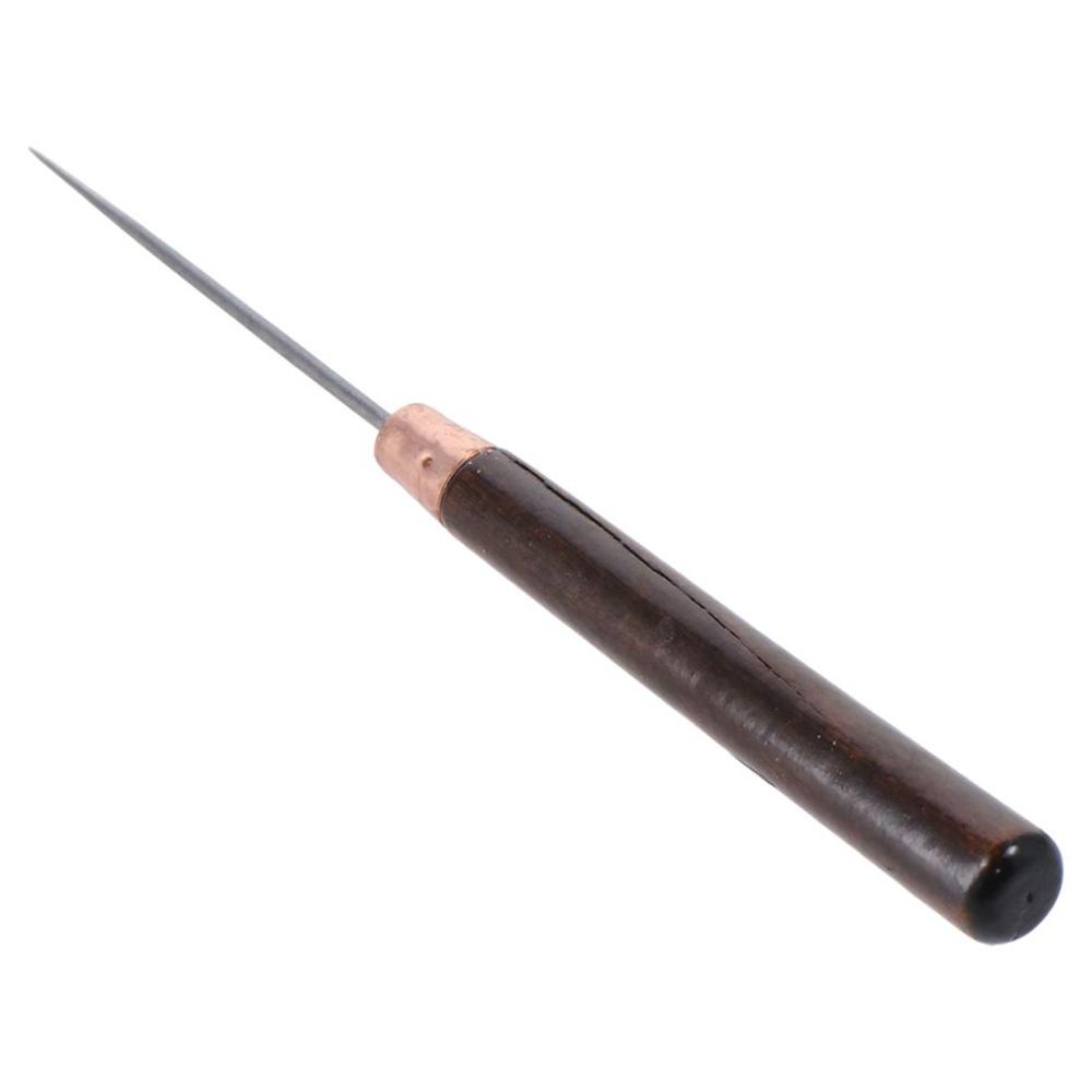 أداة خدوش بمقبض خشبي ، مشغولات - مراجعة Leatherwork Punching Tool وسعره