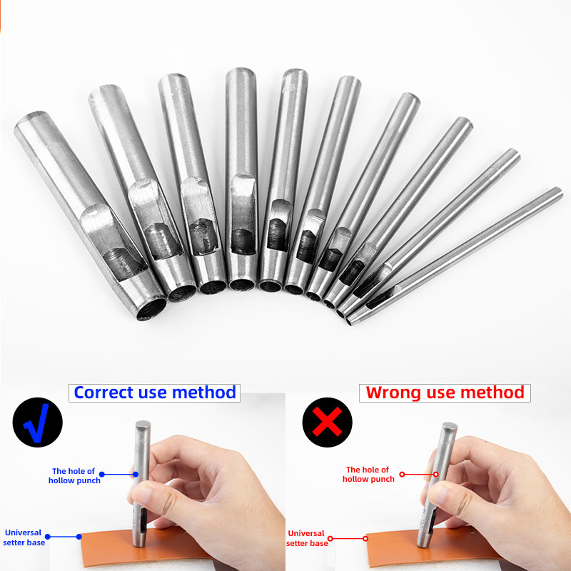 WUTA الجلود ثقب دائري أداة تخر - مراجعة Leatherwork Punching Tool وسعره