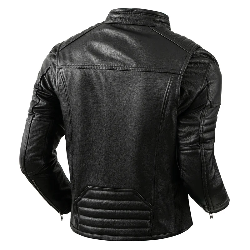 2023 جديد دراجة نارية السببية  - مراجعة Leather Work Jacket وسعره
