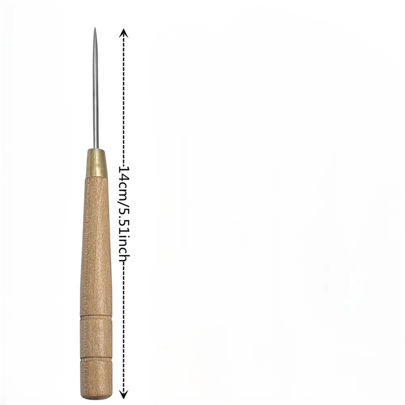 3 قطعة مقبض خشبي Awl أداة الجل - مراجعة Leatherwork Punching Tool وسعره