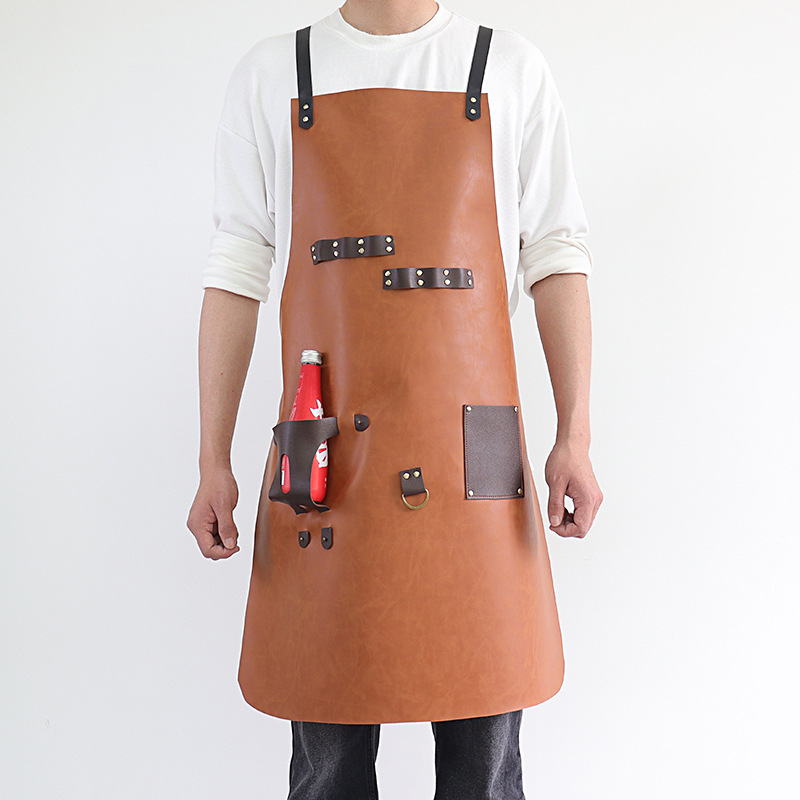 مريلة جلدية من البولي يوريثان  - مراجعة Leatherwork Apron وسعره