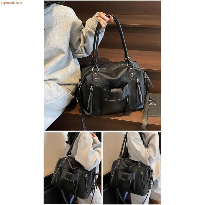 Q5WE حقيبة تحت الإبط متعددة ال - مراجعة Leather Work Duffle وسعره