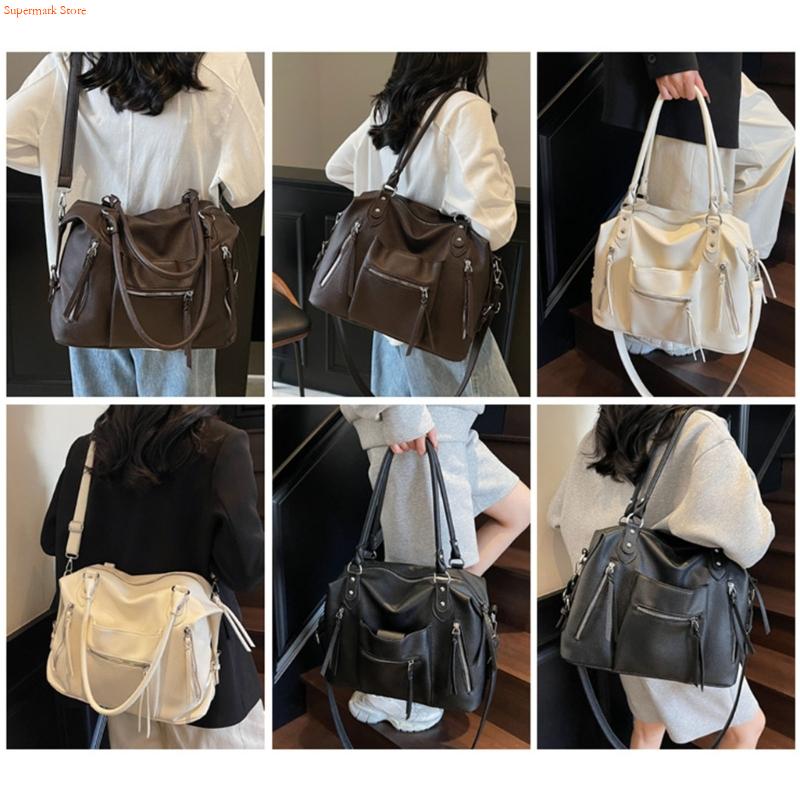 Q5WE حقيبة تحت الإبط متعددة ال - مراجعة Leather Work Duffle وسعره
