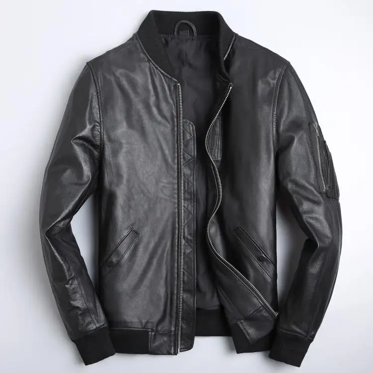 سنة! شحن مجاني. بيع بالجملة. س - مراجعة Leather Work Jacket وسعره