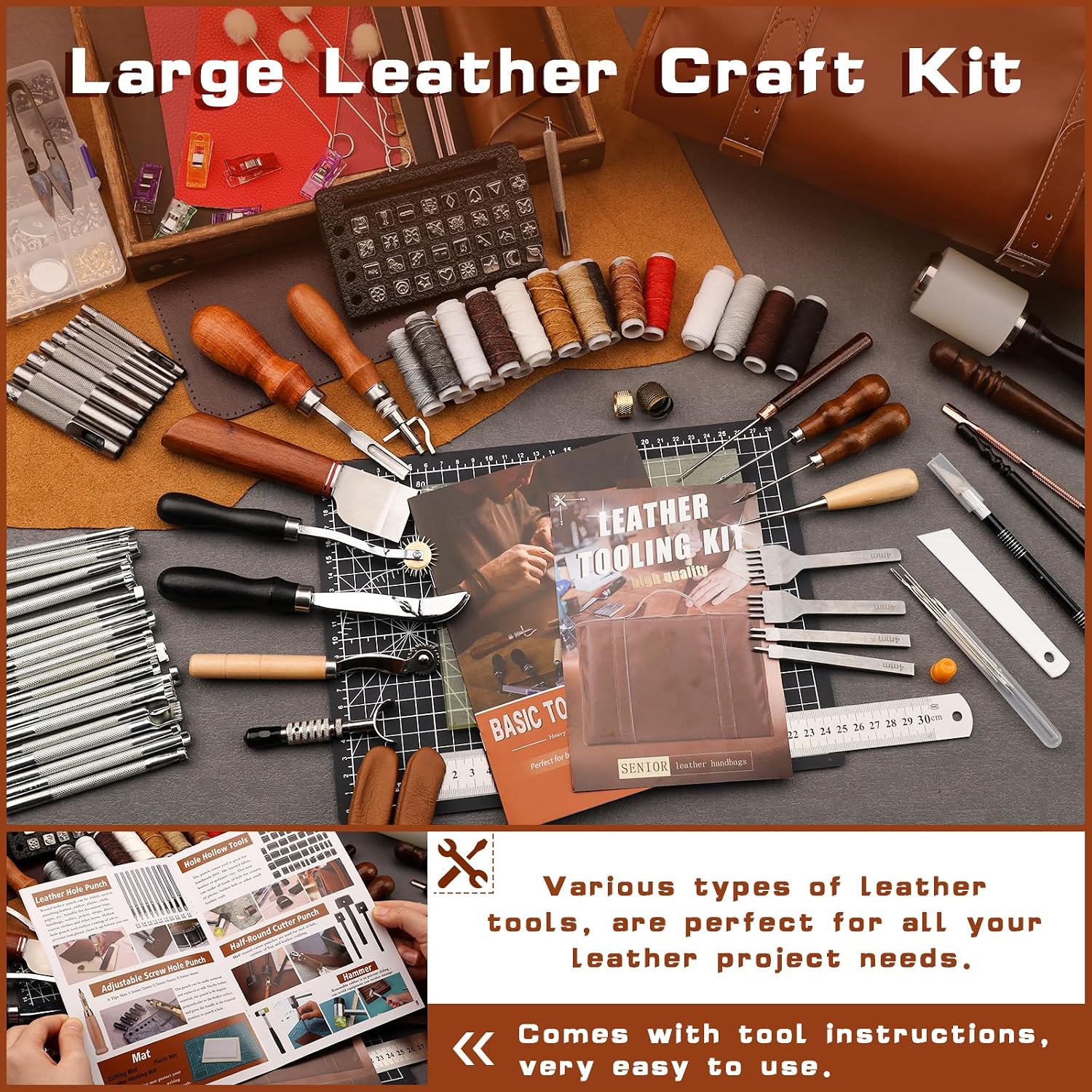طقم أدوات تشكيل الجلود، أدوات  - مراجعة Leather Works وسعره