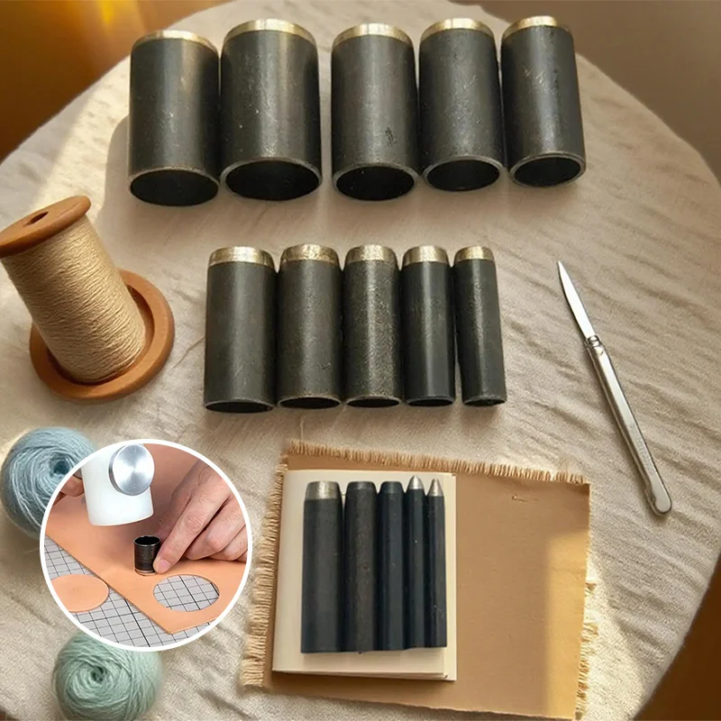 مجموعة أدوات ثقب الجلد الدائري - مراجعة Leatherwork Punching Tool وسعره
