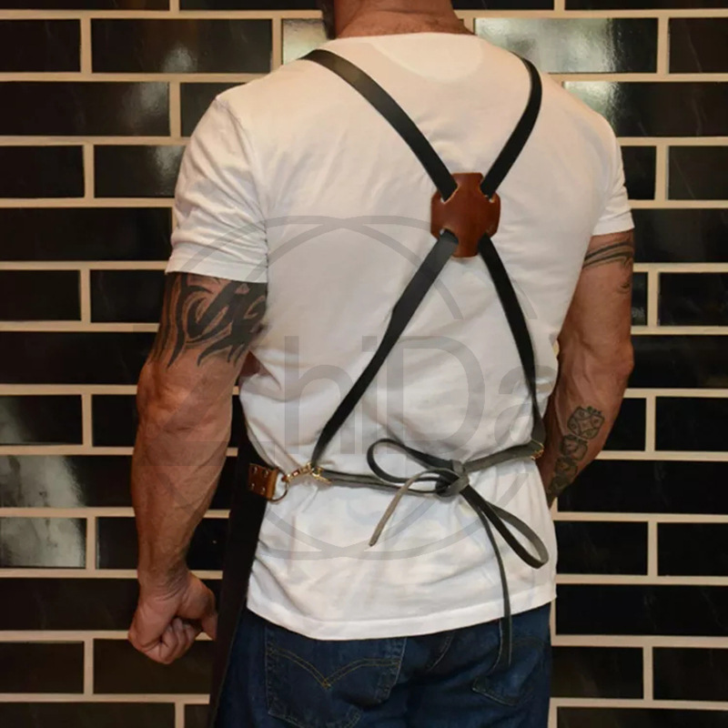 حامل زجاجات متعدد الوظائف مع م - مراجعة Leatherwork Apron وسعره
