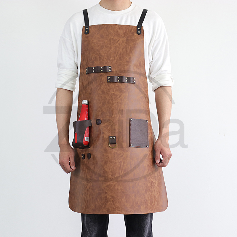 حامل زجاجات متعدد الوظائف مع م - مراجعة Leatherwork Apron وسعره