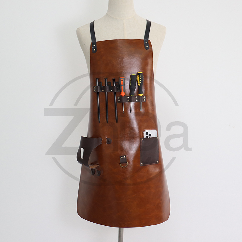 حامل زجاجات متعدد الوظائف مع م - مراجعة Leatherwork Apron وسعره