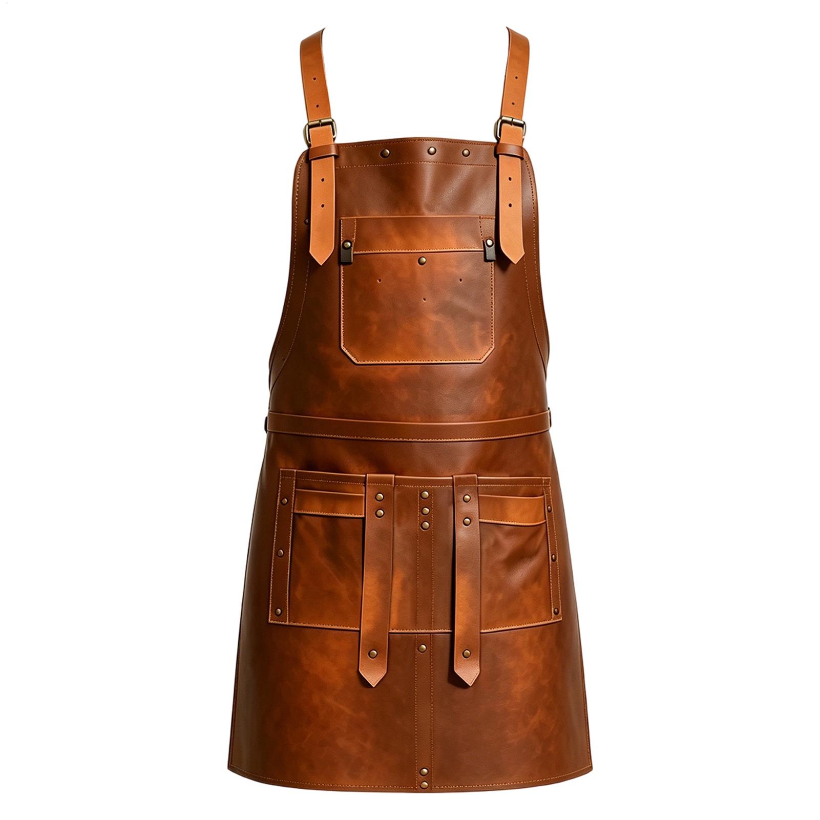 مريلة جلدية متعددة الجيوب مقاو - مراجعة Leatherwork Apron وسعره