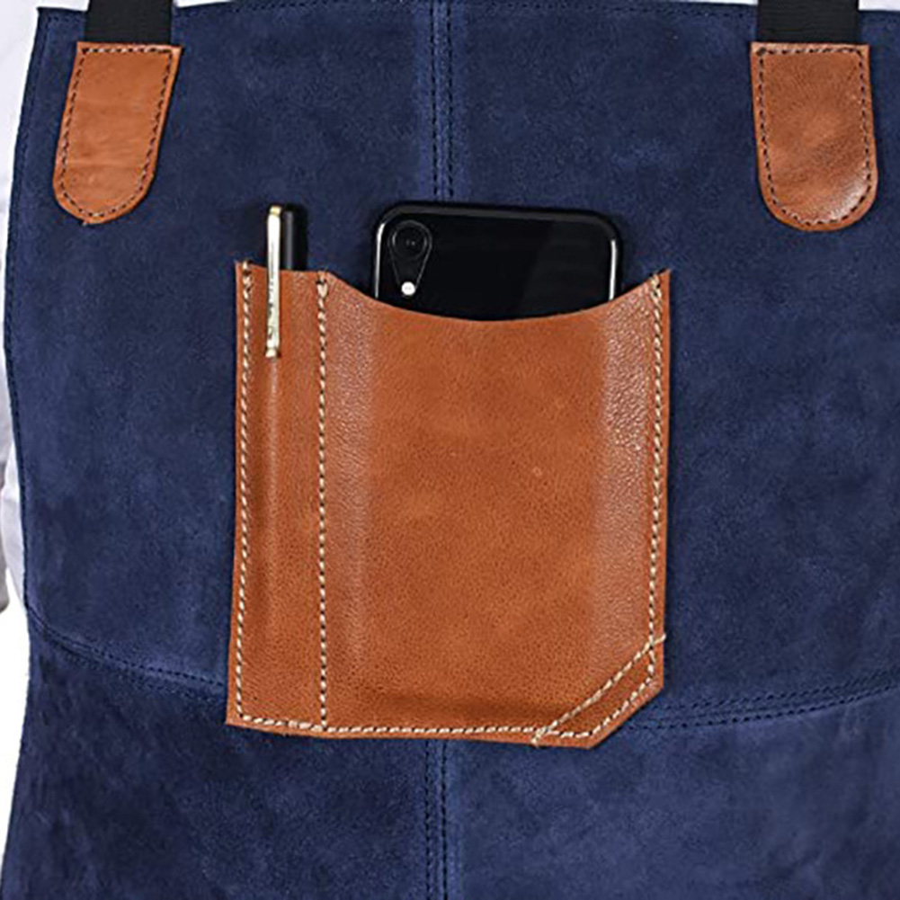 مريلة عمل مخملية مزدوجة الجوان - مراجعة Leatherwork Apron وسعره