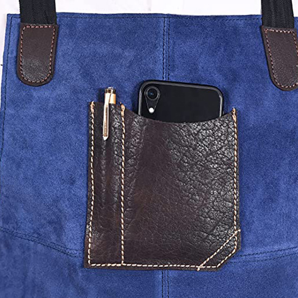 مريلة عمل مخملية مزدوجة الجوان - مراجعة Leatherwork Apron وسعره