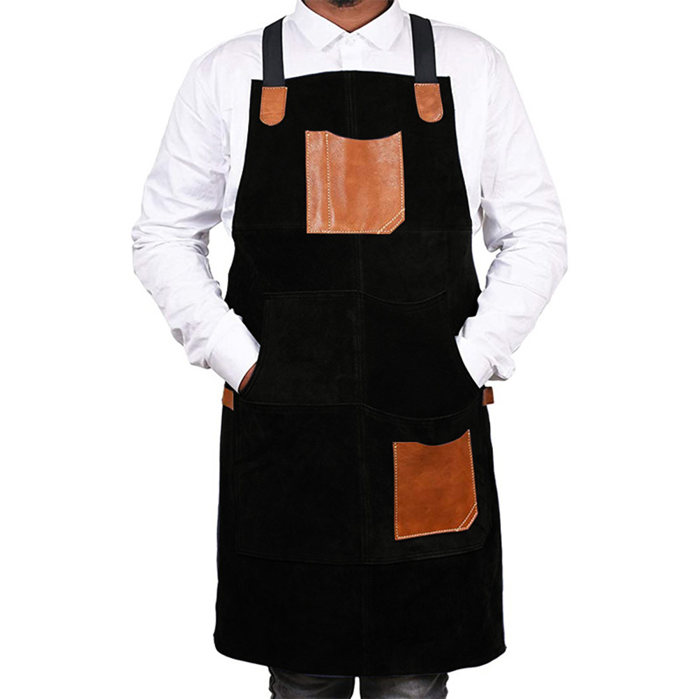 مريلة عمل مخملية مزدوجة الجوان - مراجعة Leatherwork Apron وسعره