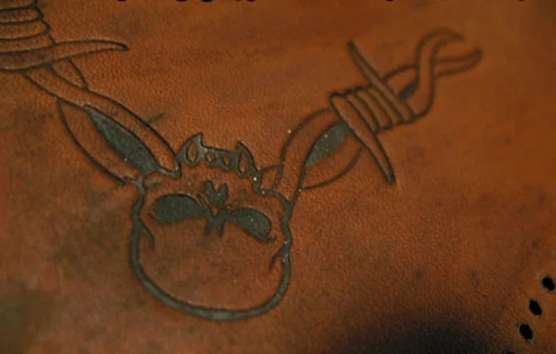 5 قطع من الشوك والجمجمة، تصميم - مراجعة Leatherwork Free Patterns وسعره