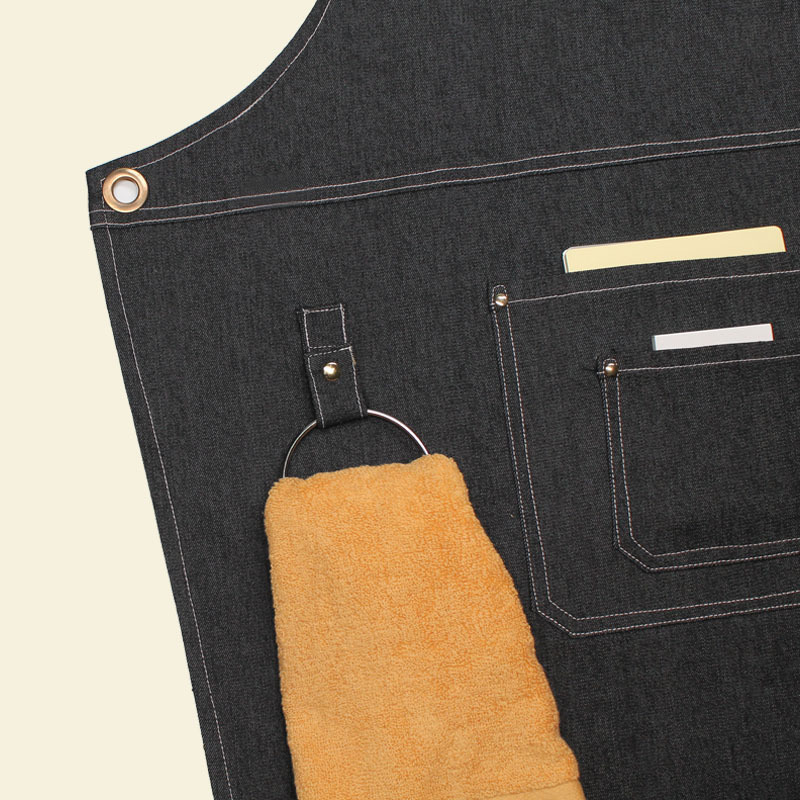 مريلة عمل من قماش الدنيم بأشرط - مراجعة Leatherwork Apron وسعره
