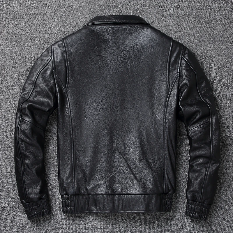 معطف كلاسيكي للرجال من جلد الب - مراجعة Leather Work Jacket وسعره