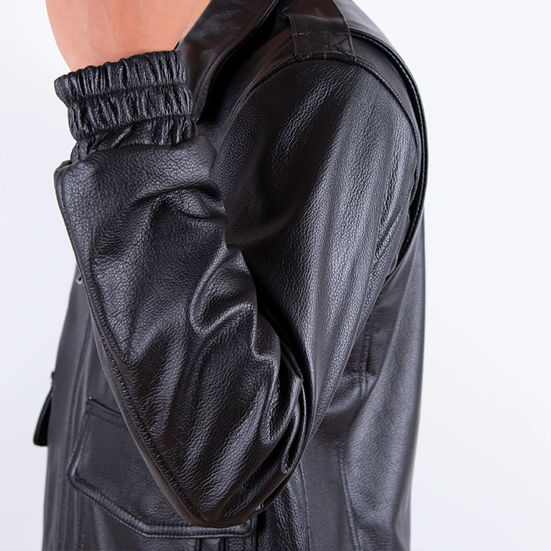 معطف كلاسيكي للرجال من جلد الب - مراجعة Leather Work Jacket وسعره