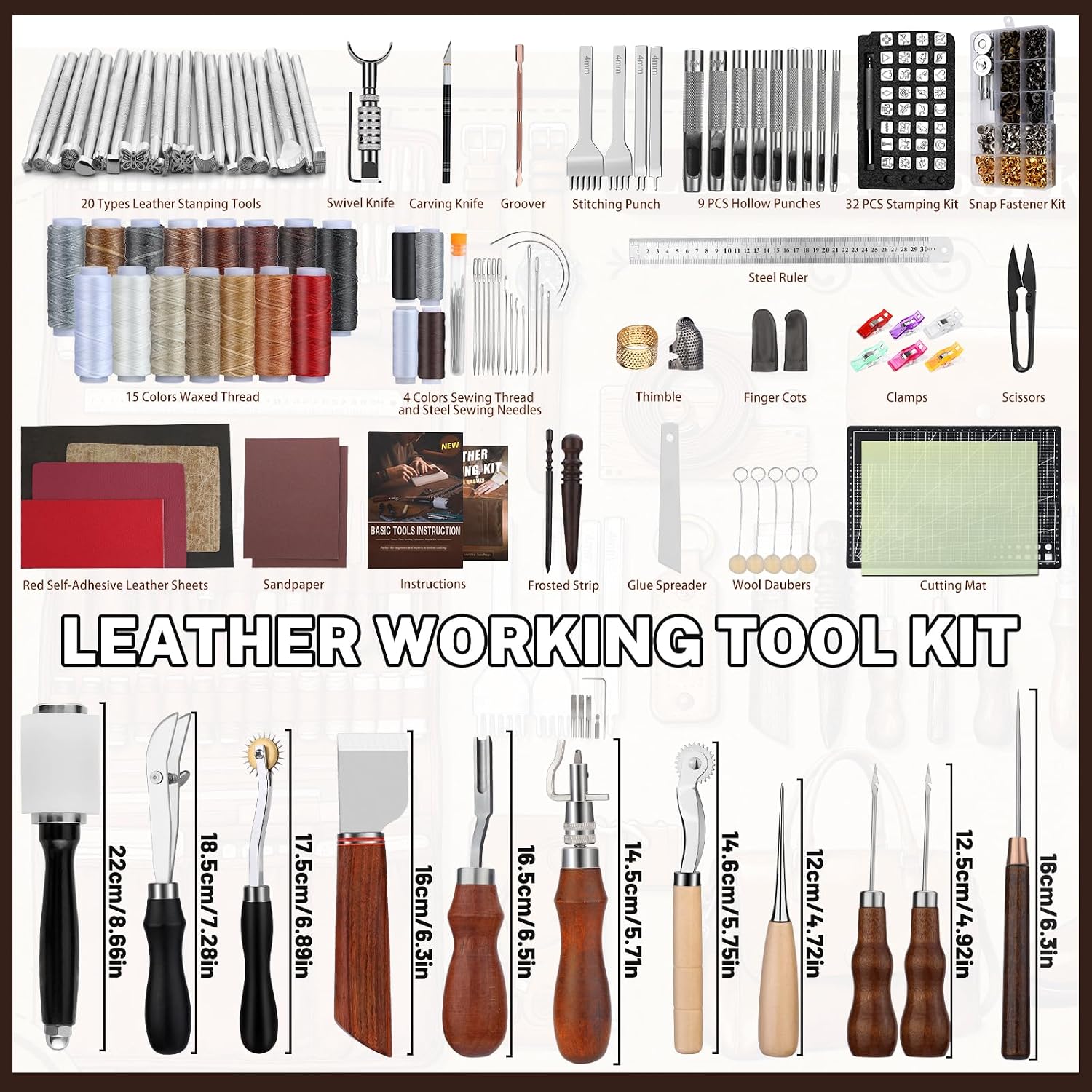 طقم أدوات العمل بالجلد، مجموعة - مراجعة Leather Works وسعره