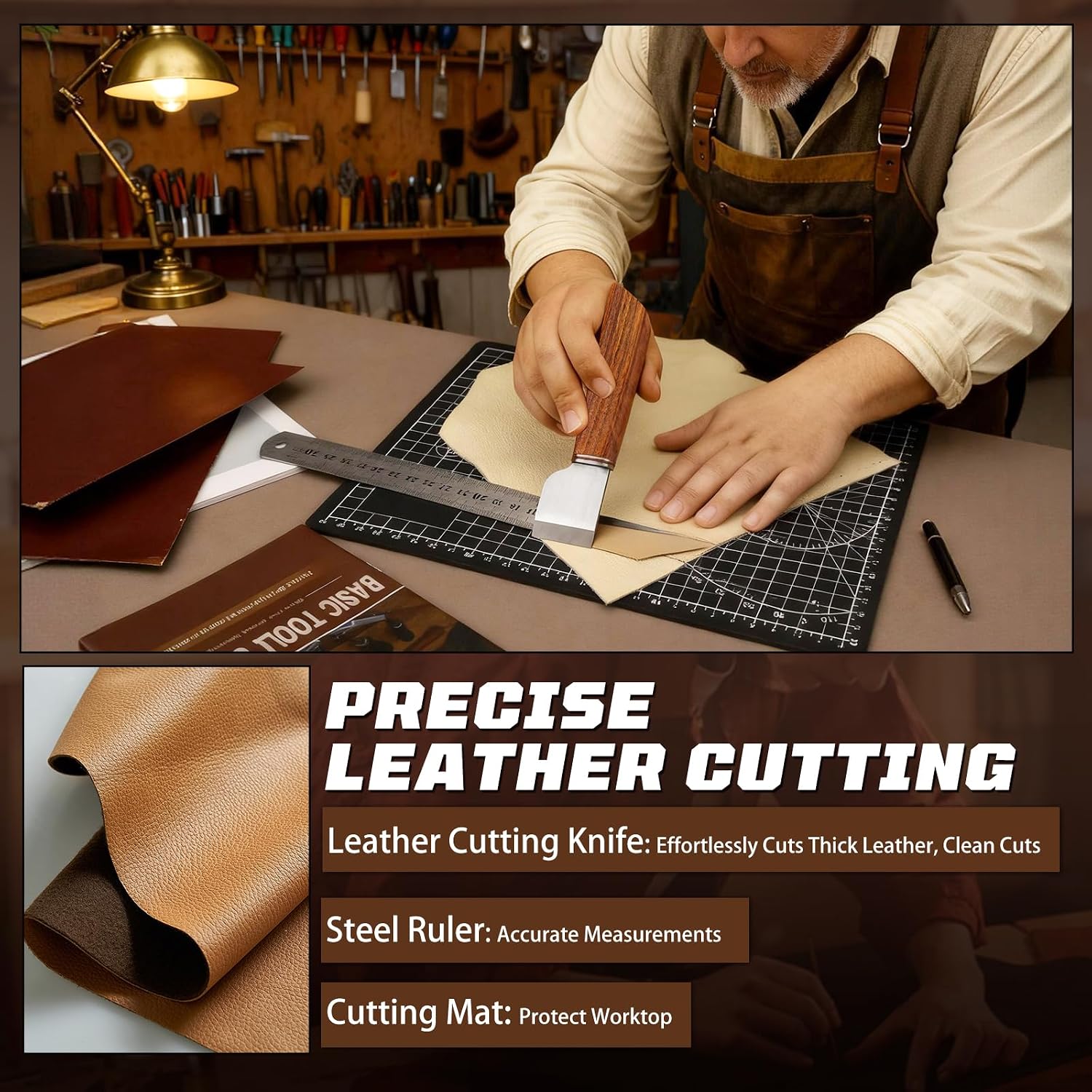 طقم أدوات العمل بالجلد، مجموعة - مراجعة Leather Works وسعره