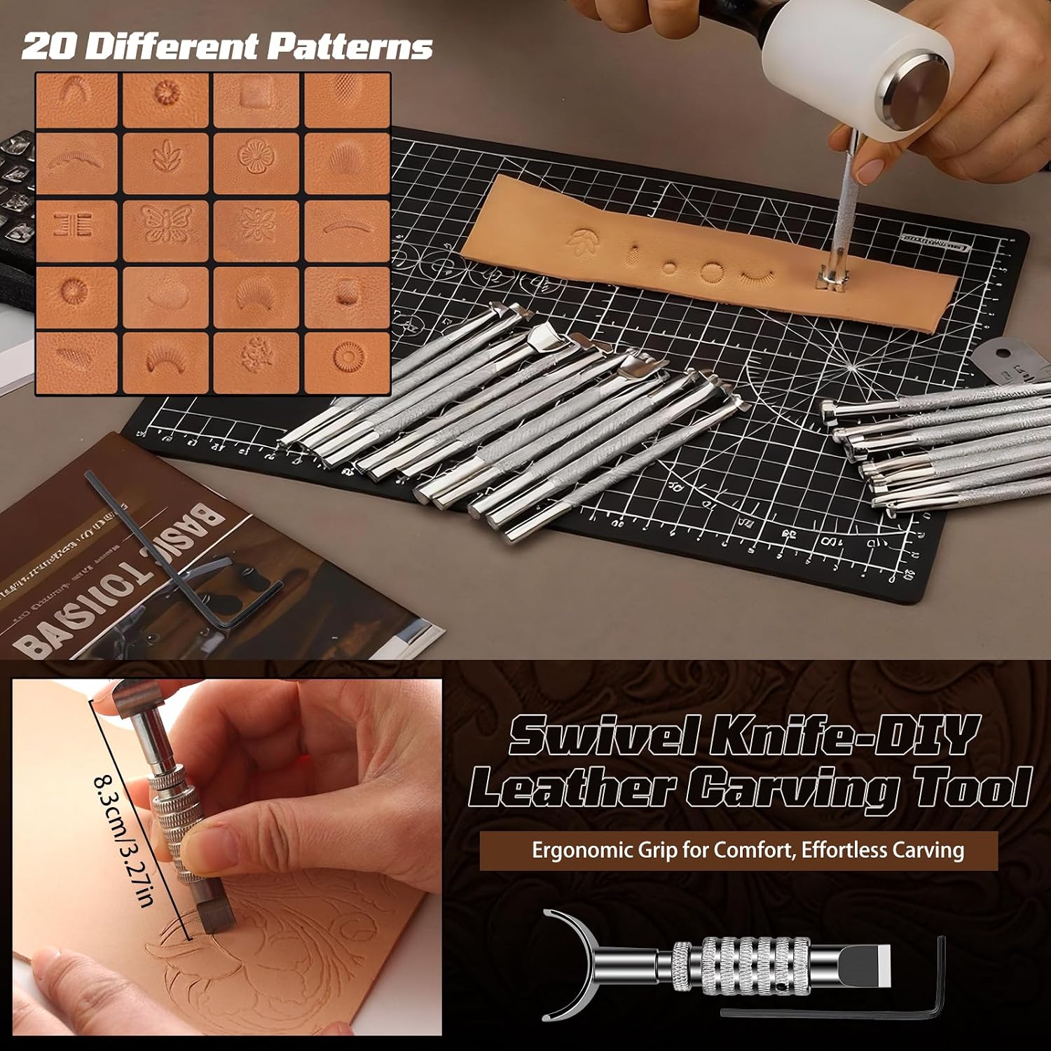 طقم أدوات العمل بالجلد، مجموعة - مراجعة Leather Works وسعره