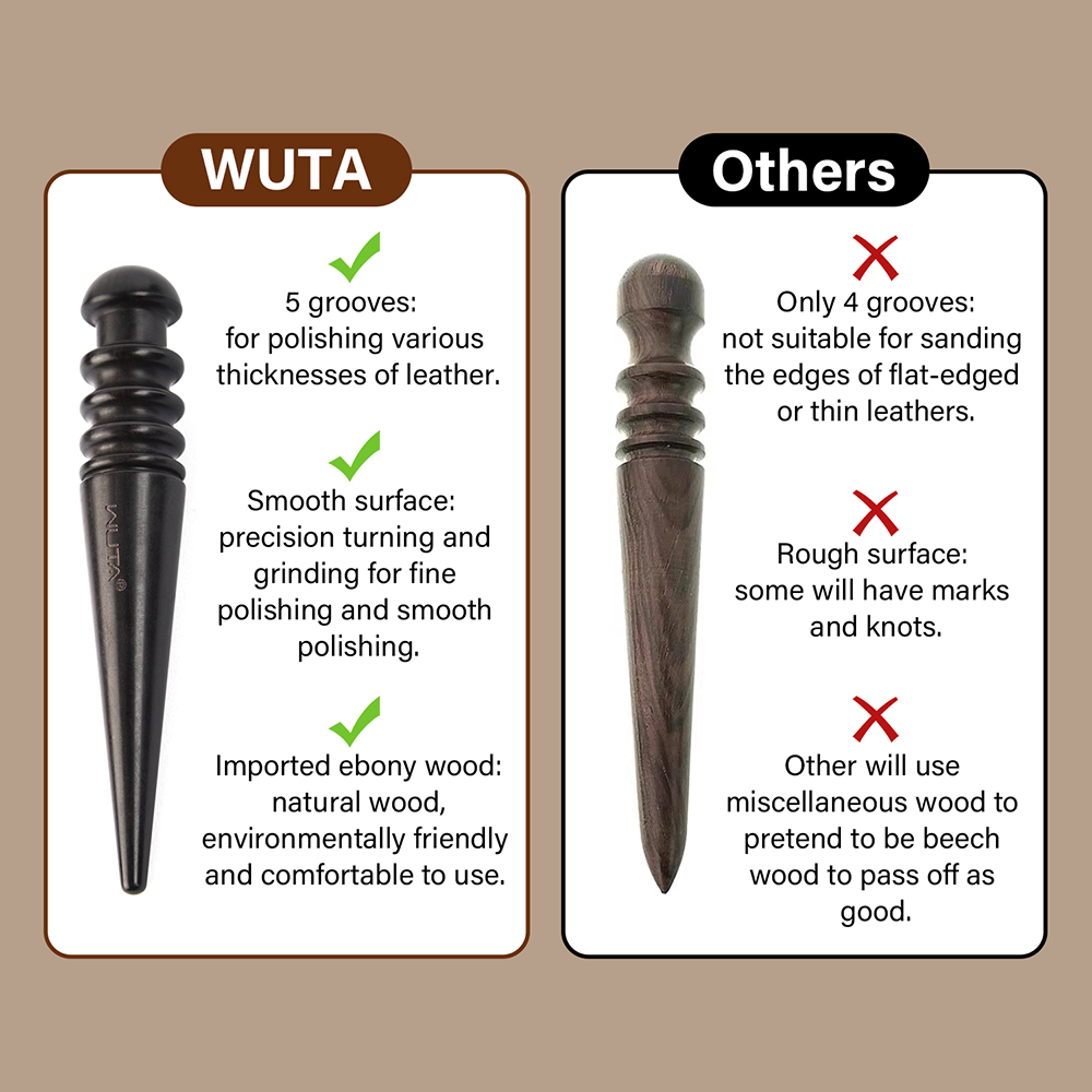 WUTA 1 قطعة برو الجلود حافة ال - مراجعة Leatherwork Hammer وسعره
