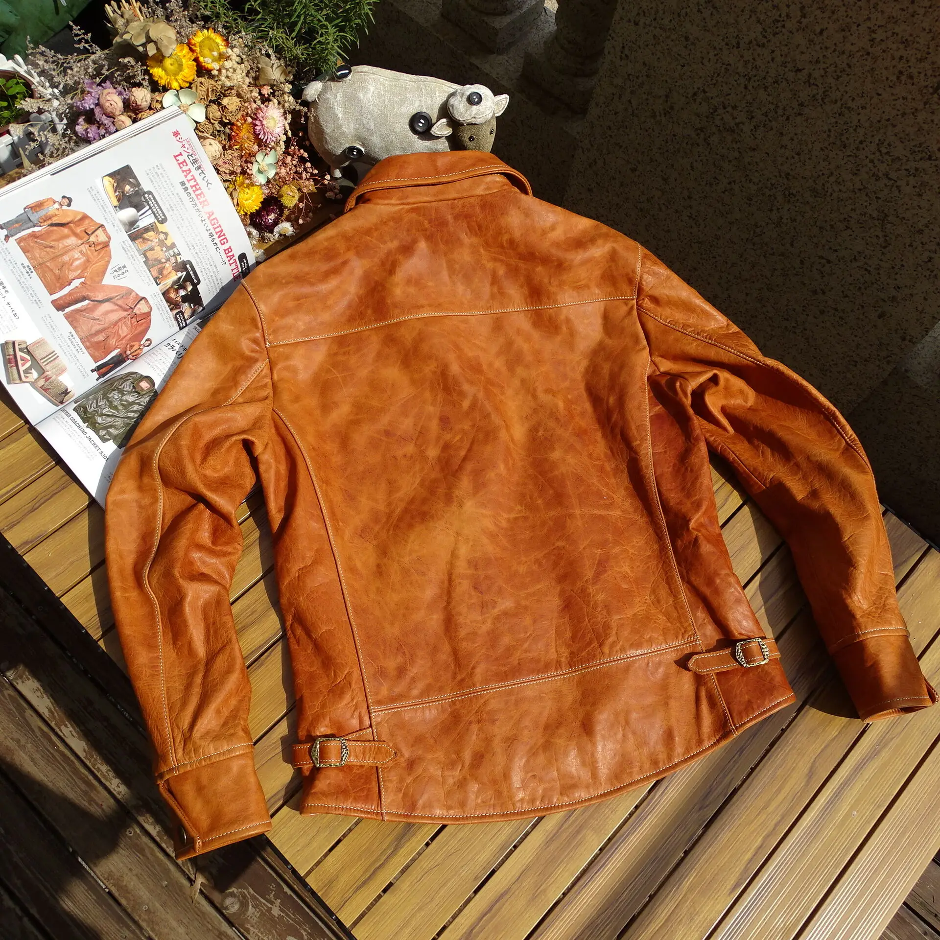 جاكيت رجالي من جلد الحصان ، قص - مراجعة Leather Work Jacket وسعره