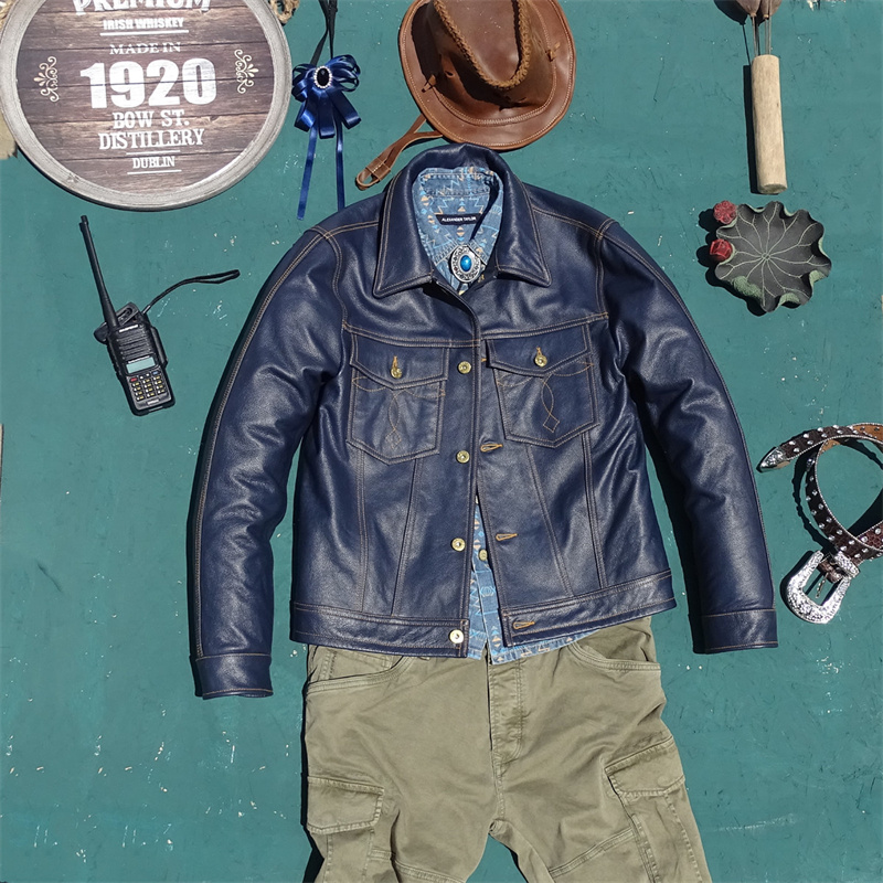   جاكيت نايت من الجلد الطبيعي  - مراجعة Leather Work Jacket وسعره