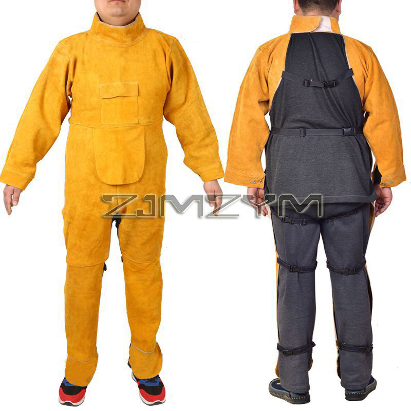 بدلة لحام من جلد البقر ملابس ع - مراجعة Leatherwork Apron وسعره