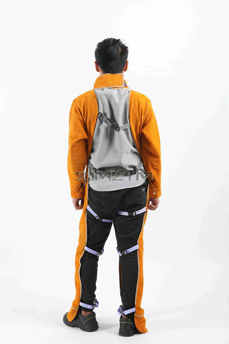 بدلة لحام من جلد البقر ملابس ع - مراجعة Leatherwork Apron وسعره